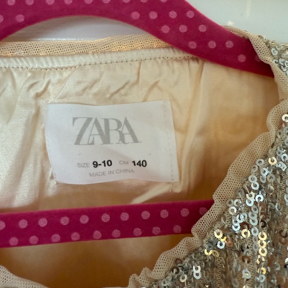 Zara Girls Sequin Zip-Up Jacket - Picture 3 of 4